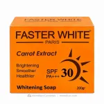 Faster White Paris Carrot Extract Whitening Soap SPF 30 PA+++ 200g