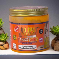 No Spot 3Triple Tone Carrot Extra Toner Whitening Molato Soap SPF 50 Dark Spot Corrector Soap – 500ml