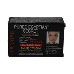 PUREC Egyptian Secret Glutathione Halfcast Injection Soap – Face and Body