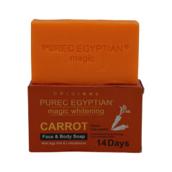 Purec Egyptian Magic Whitening Carrot Soap – Face & Body with L-Glutathione
