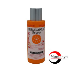 Purec Egyptian Secret Vitamin C 14 Days Face and Body Lotion – Brightening & Whitening with Pure Natural Oil