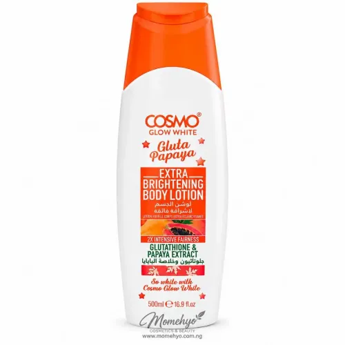 Cosmo Glow White Gluta Papaya Extra Brightening Body Lotion 500ml