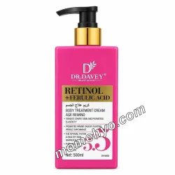 Dr Davey Retinol + Ferulic Acid Age Rewind Body Treatment Cream 500ml