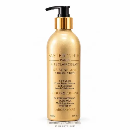 Faster White Paris Gold & Argent Super Whitening Body Milk 500ml