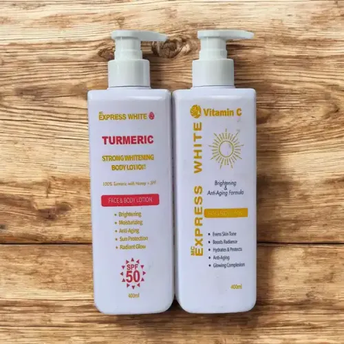 MC Express White Turmeric 100% Turmeric with Honey Face & Body Lotion SPF 50 – Brightening, Moisturizing & Anti-Aging