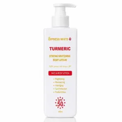 MC Express White Turmeric with Honey Brightening Body Milk 400ml – Face & Body Lotion SPF 50