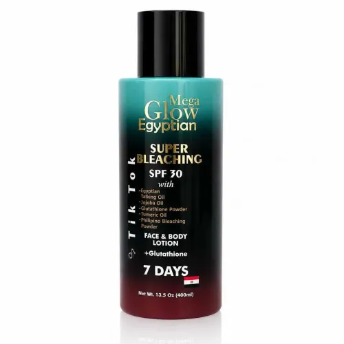 Mega Glow Egyptian Super Bleaching SPF 30 Glutathione Face & Body Lotion 400ml